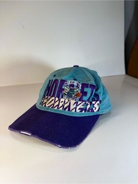 1990’s signed Hornets  Two-Tone Teal and Purple Cap